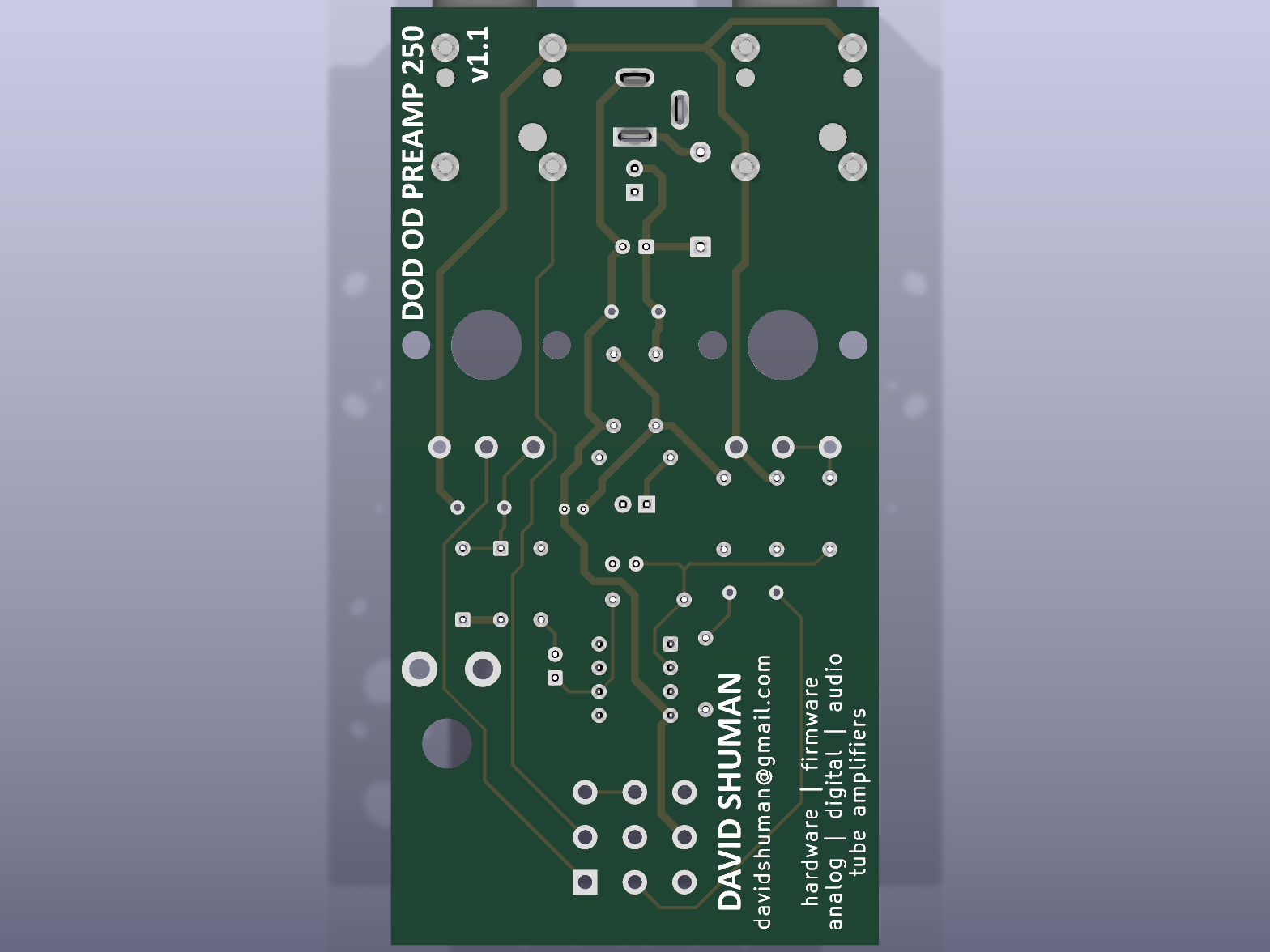 v1.1 PCB back (solder side)